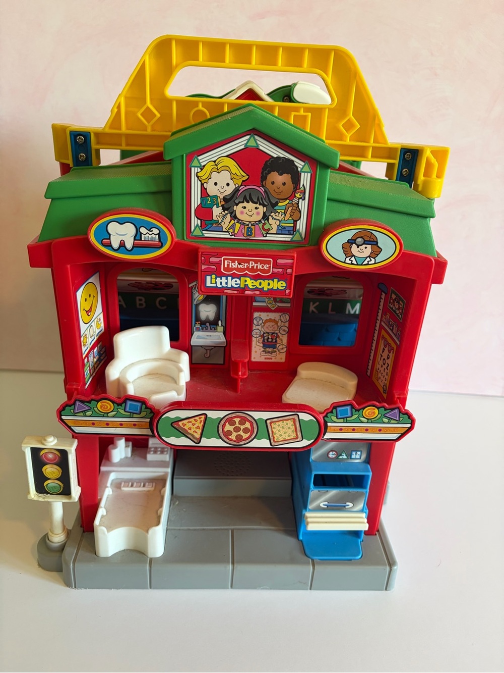 Vintage Fisher-Price Little People Learn About Town Playset